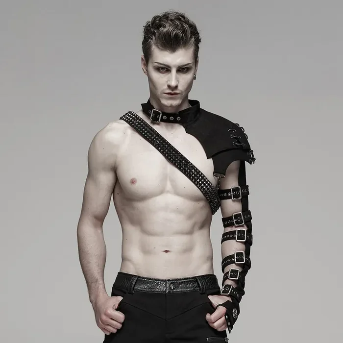 Post-Apocalyptic-Herren-Harness mit Schnallen