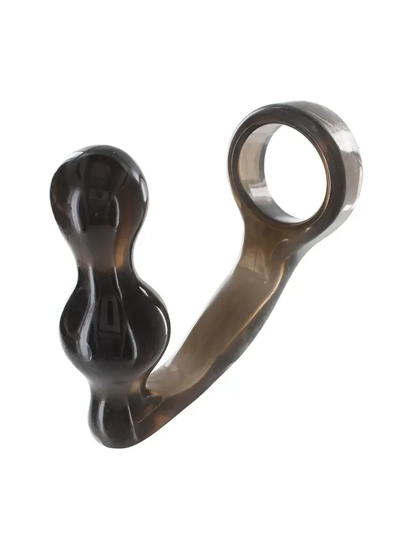 Power Plug & Penisring Penisring mit Analplug, smoke