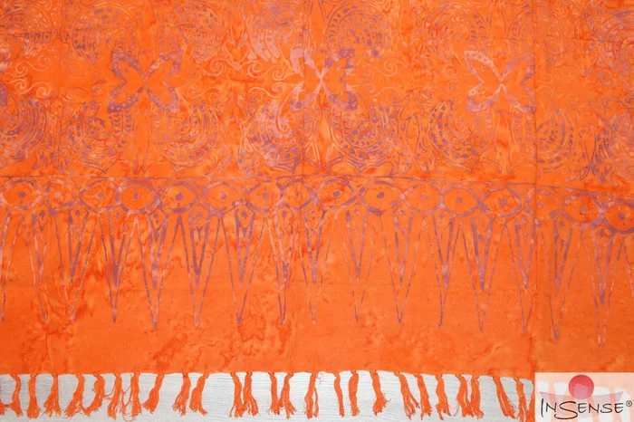 Premium Lunghi | Sarong „Wahini“ – orange