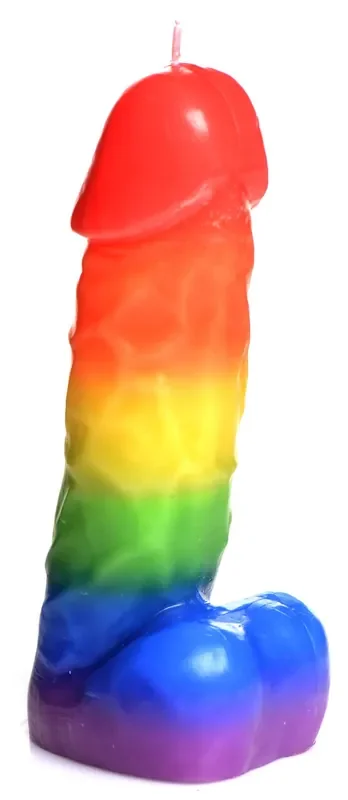 Pride Pecker Tropfkerze – Regenbogen