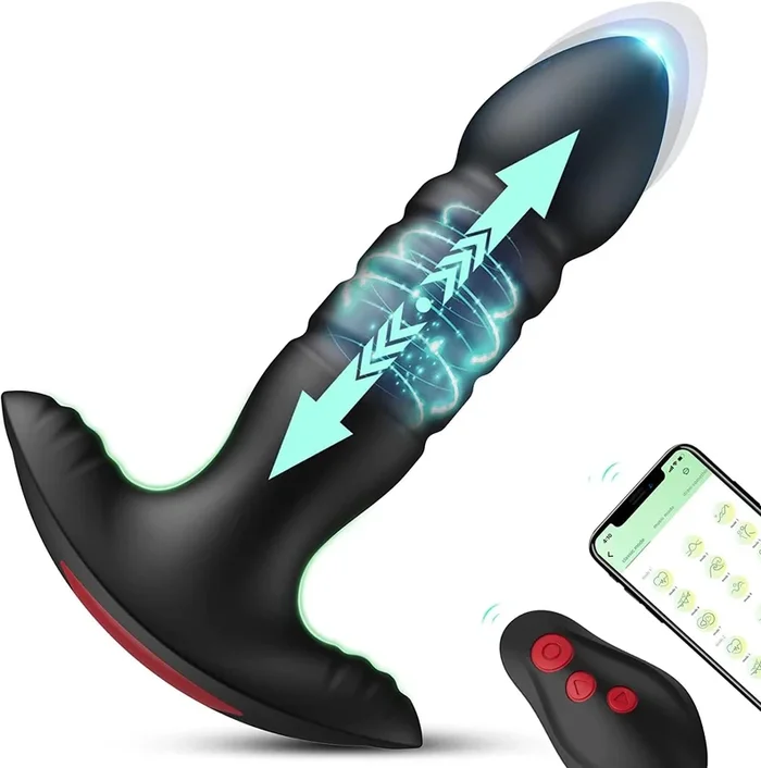 Prostata Massager Analvibratoren Stimulator mit 3 Stoßmodi und 7 Vibrationsmodi