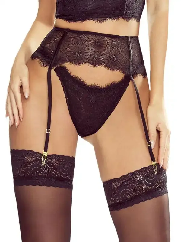 Provocative Passion Glamour Strapsgürtel, schwarz