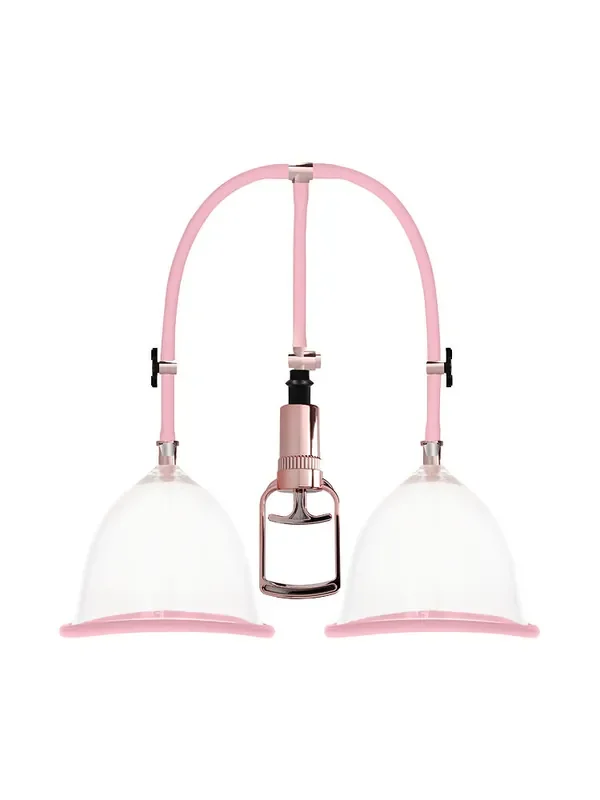 Pumped Breast Pump Set L Brustpumpe, rosa/roségold
