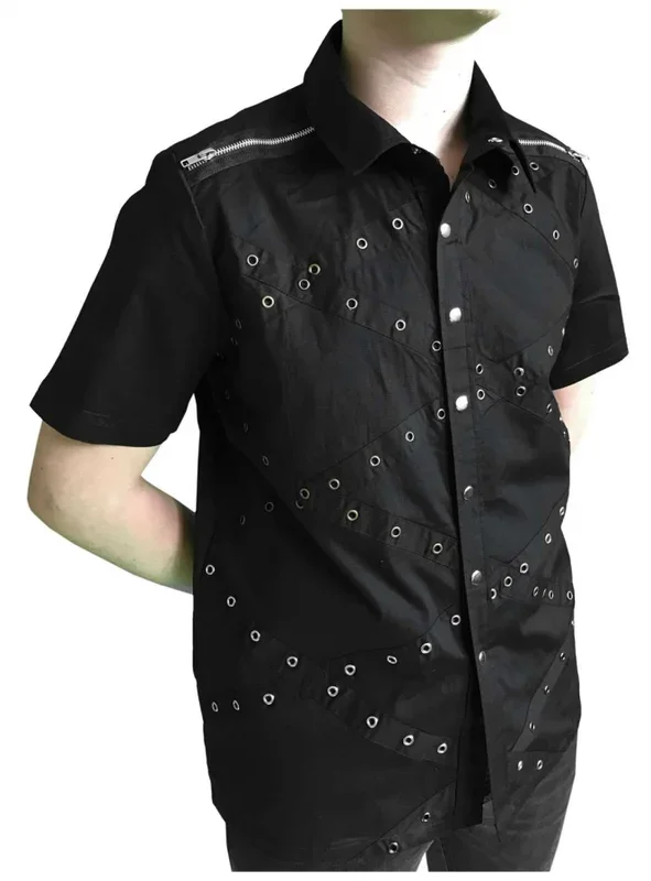 Punk Hemd mit Ösen