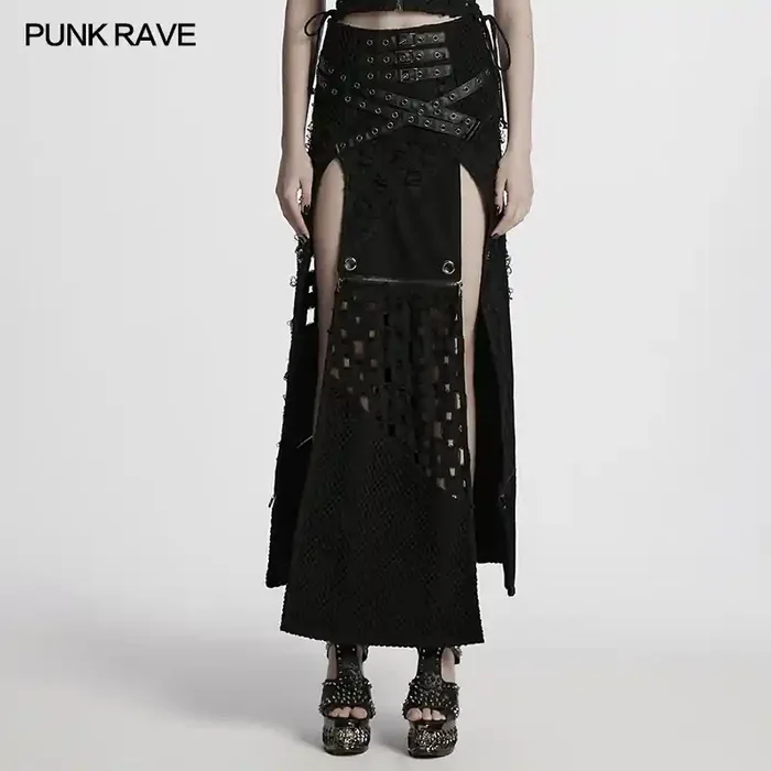 Punkrock in Schwarz mit Patchwork-Design