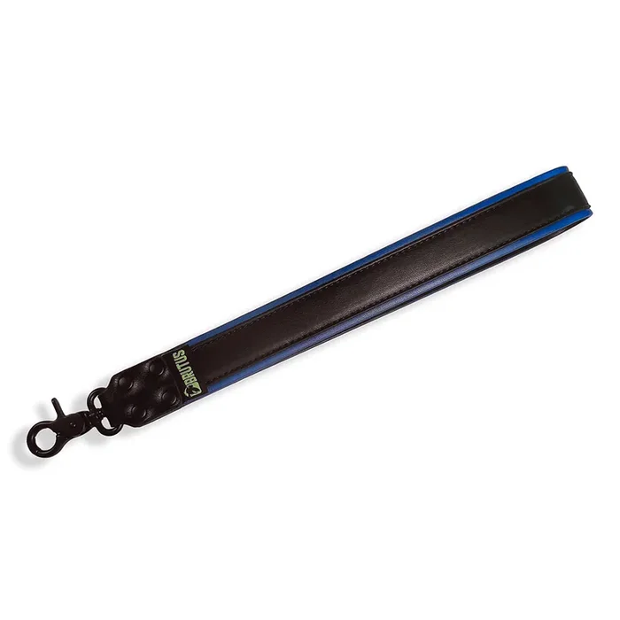 Puppy Kurzleine – Veganes Leder, Schwarz/Blau