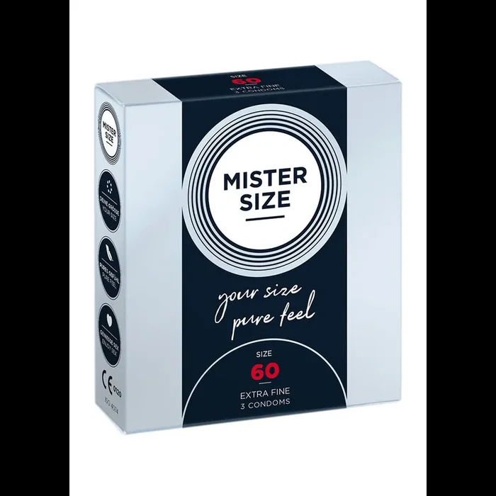 Pure Feel – Condoms 60 mm – 3 Pack