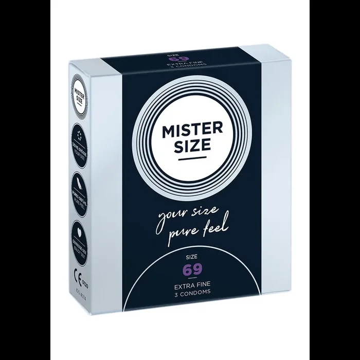 Pure Feel – Condoms 69 mm – 3 Pack