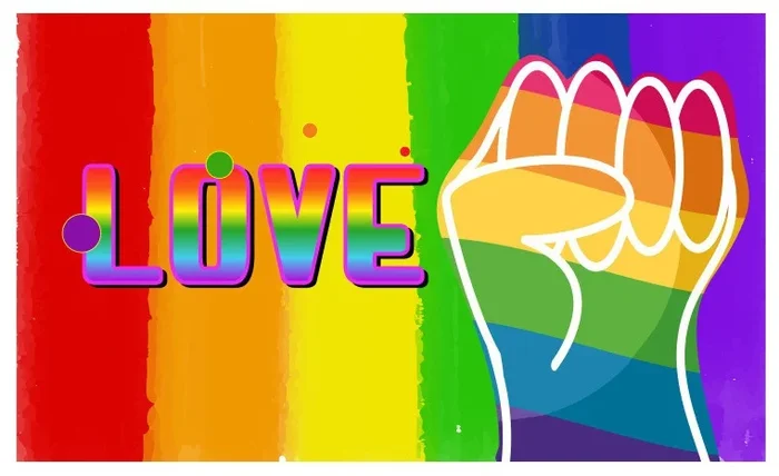 Rainbow Love-Flagge 60 x 90cm