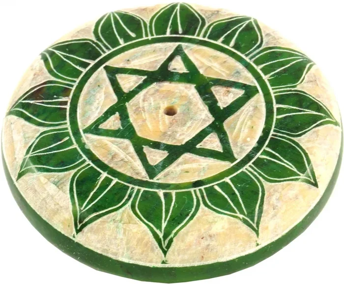 Räucherstäbchenhalter Anahata – Speckstein ~5,5 cm