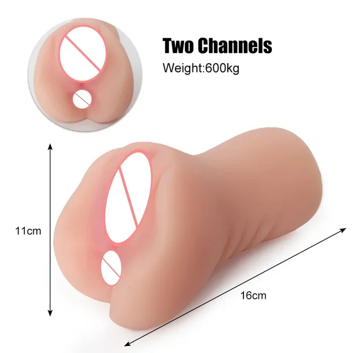 Realistischer Masturbator für Männer – Soft Stick, Deep Throat, Künstlicher Blowjob, Realistische Gummi-Vagina