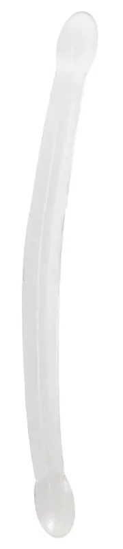 RealRock Crystal-Doppel-Dildo 42 x 3.5cm Transparent
