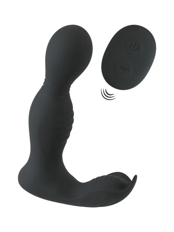 Rebel RC Butt Plug with 2 Functions Analplug, schwarz