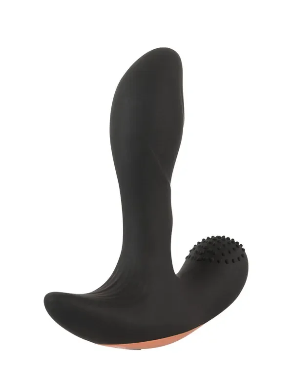 Rebel RC Prostate Plug with 2 Functions Anal-Vibrator, schwarz