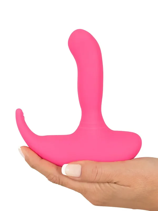 Rechargeable G-Spot Knocking Head G-Punkt-/P-Punkt-Vibrator, pink