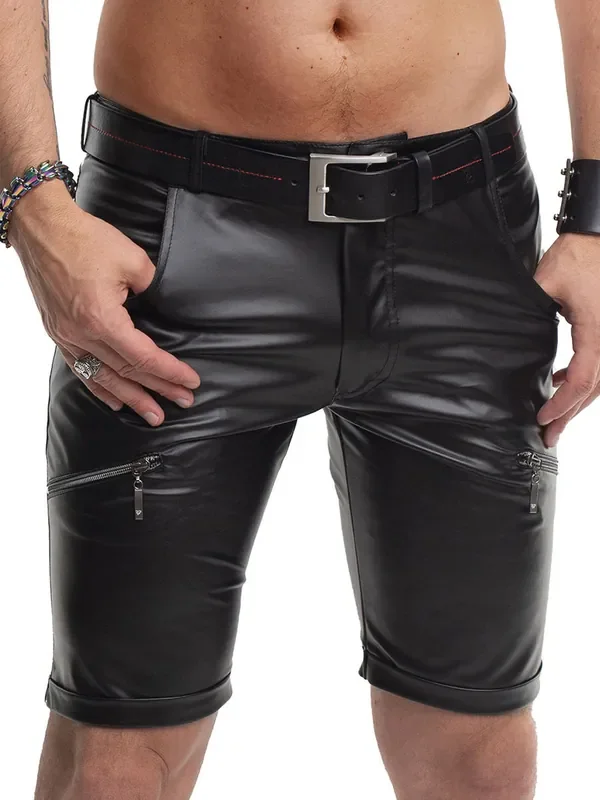 Regnes Fetish Planet RMNorberto001 Wetlook-Shorts, schwarz