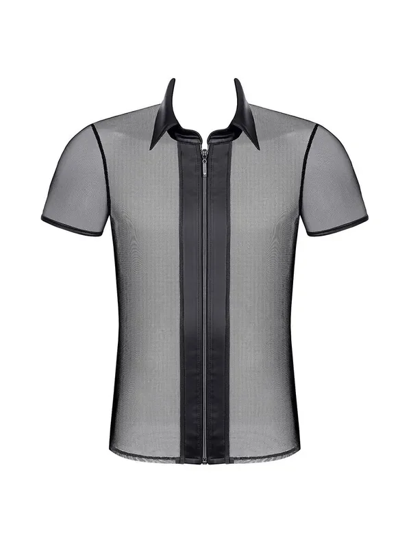 Regnes Fetish Planet RMUgo001 Polo-Shirt, schwarz