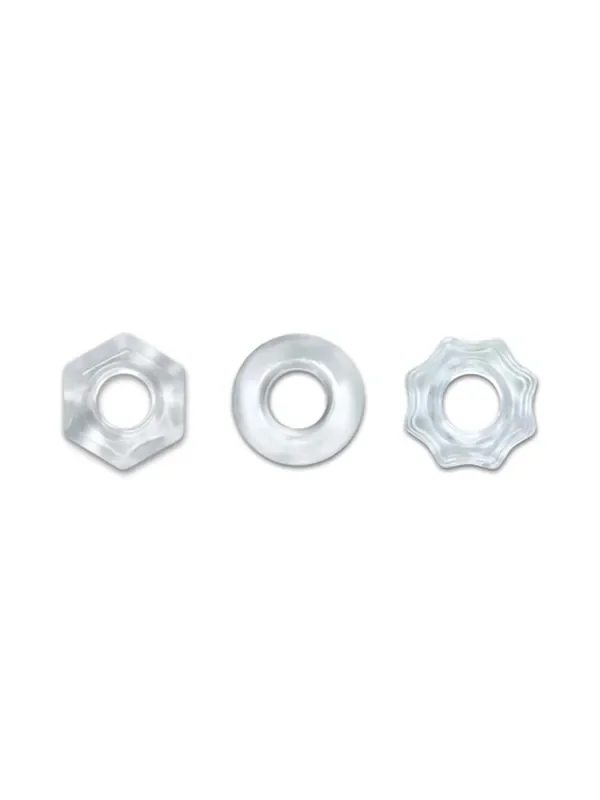 Renegade Chubbies Penisringe-Set, transparent