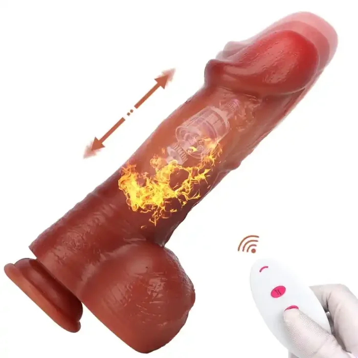 Reversy 15 x 5cm Braun Vibrierender Dildo Va-et-Vient
