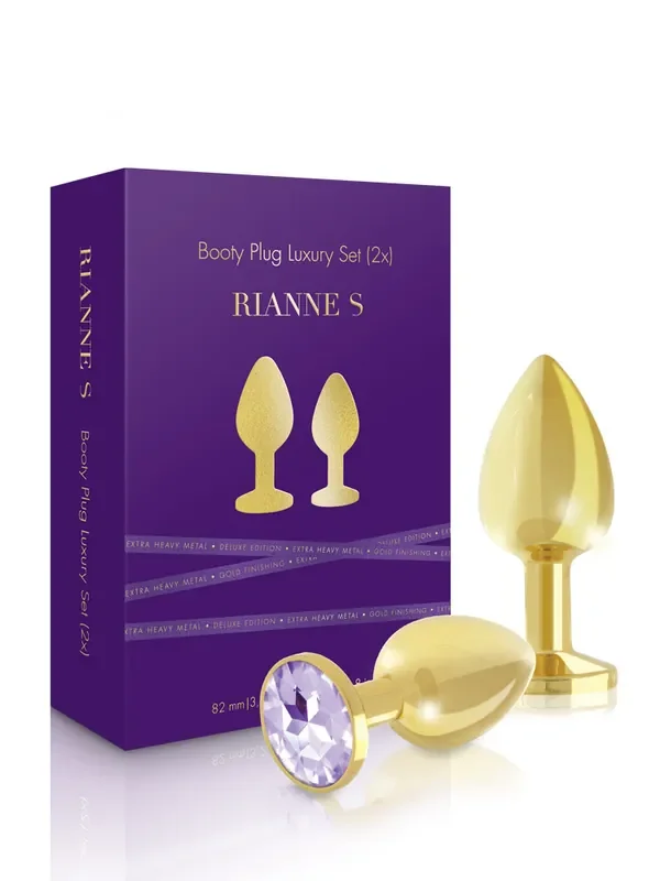 Rianne S Booty Edelstahl-Plug-Set, gold