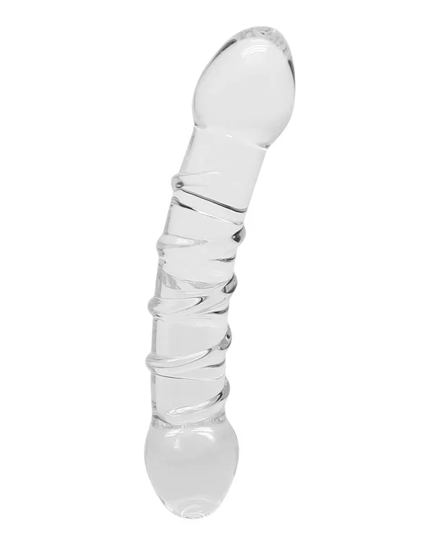 Rimba Sensual Glass April – Ø 3.3 x 17.2 cm – Glasdildo