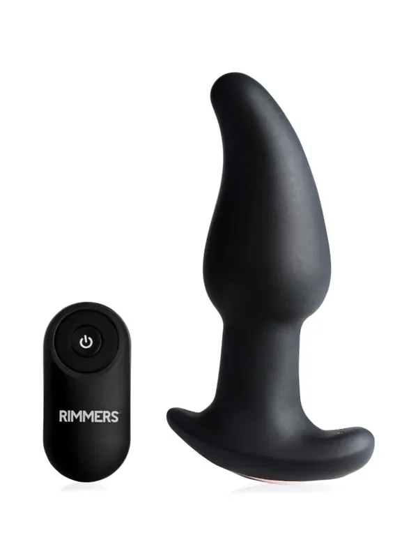 Rimmers Gyro-M 10x Curved Vibro-Analplug, schwarz