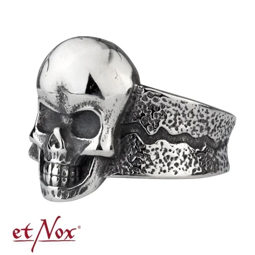 Ring ‚Totenkopf‘ Edelstahl