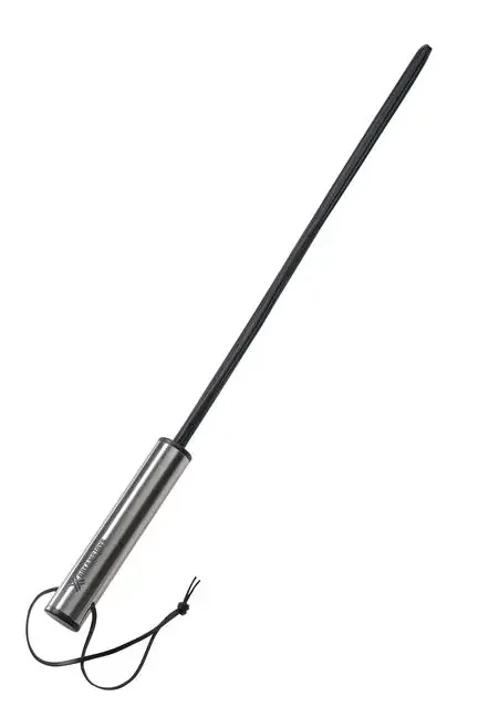 Rohrstock ‘Flex‘ mit Edelstahlgriff, Ø 1,30 cm schwarz