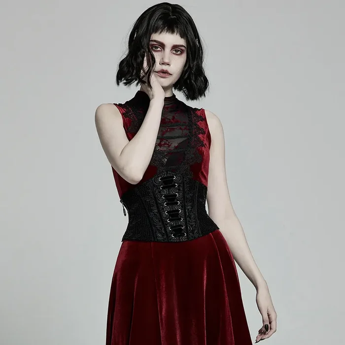 Romantic Gothic Samt Korsett