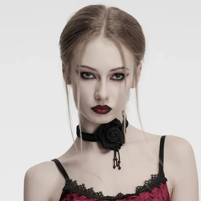 Romantisches Gothic Rosen-Choker