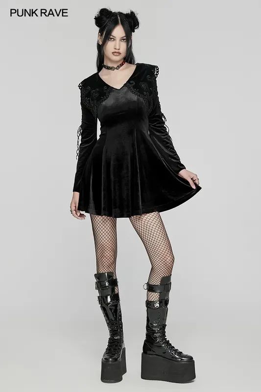 romantisches Minikleid im Skater-Stil