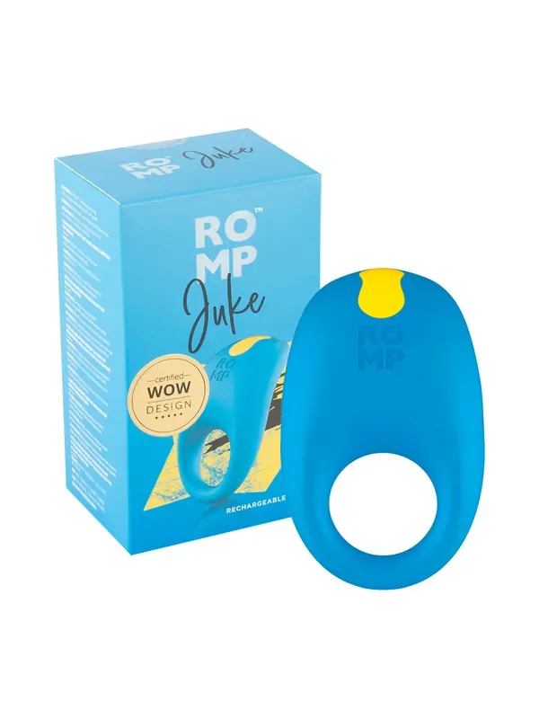 ROMP Juke Vibro-Penisring, blau/gelb