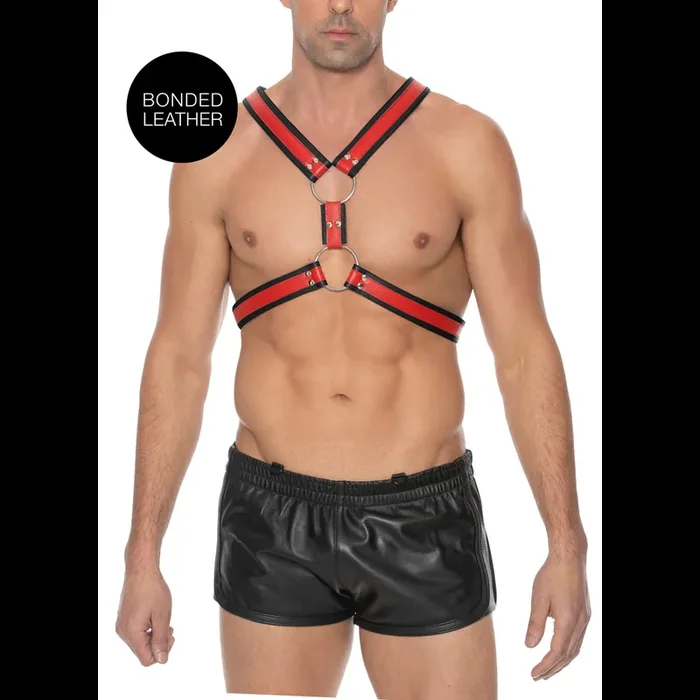 Rot-Schwarzer Scottish Harness – S/M