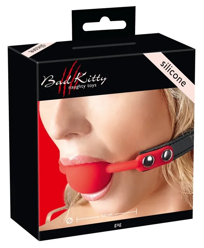 Roter Silikon Ball-Knebel