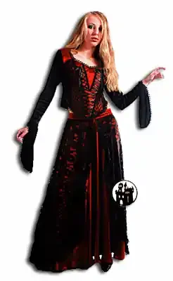 Satinrock mit Spitze