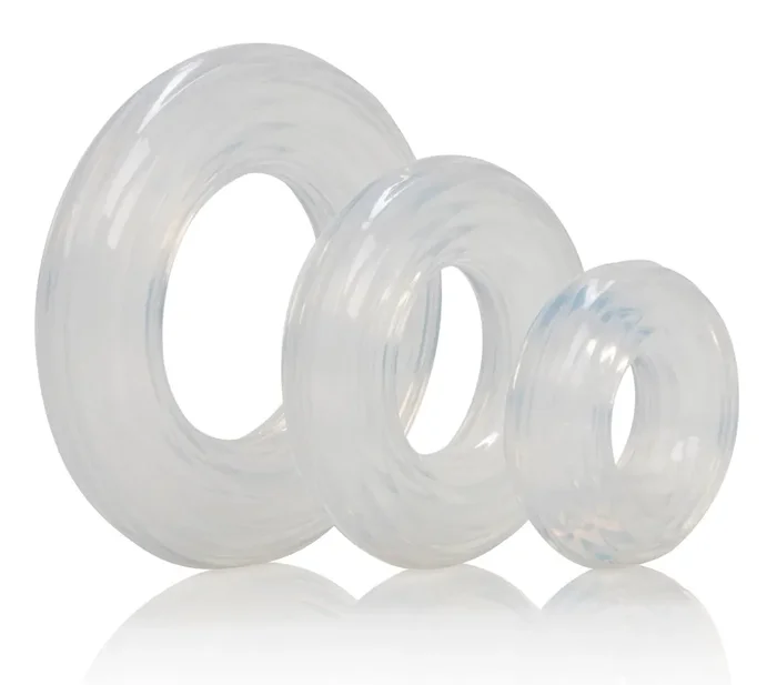Satz mit 3 klaren Ring-Cockringen