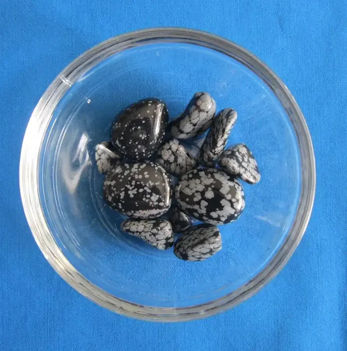 Schneeflockenobsidian Trommelsteine