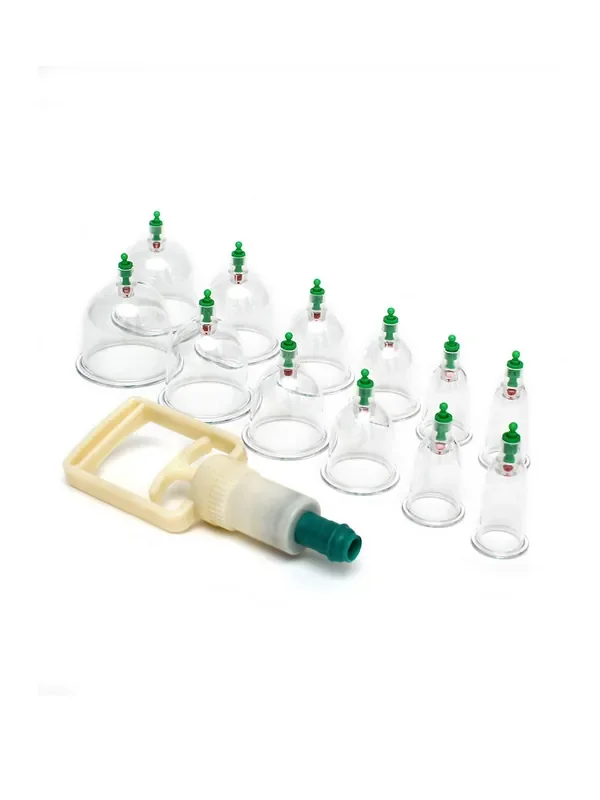 Schröpfset 13-teilig, transparent