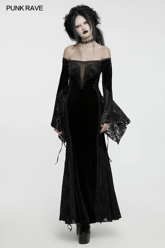 Schulterfreies Kleid im Meerjungfrauen-Stil
