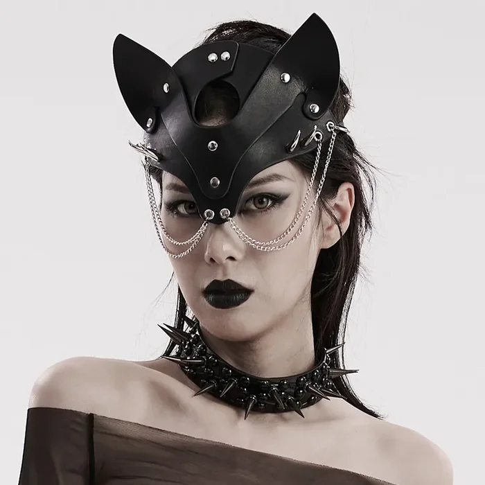 Schwarze Augenmaske im Fetish-Stil