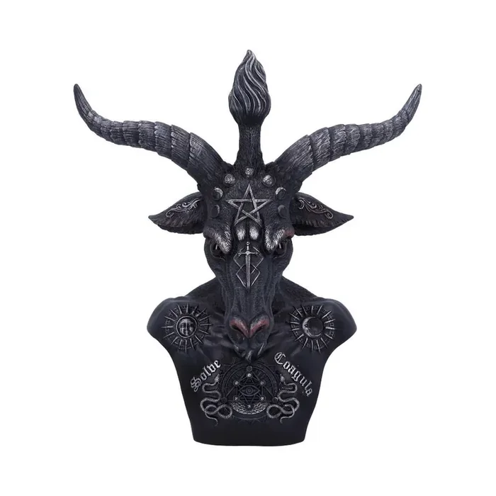 Schwarze Baphomet-Büste