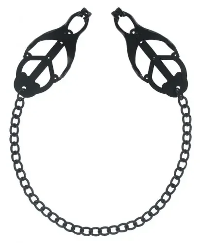Schwarze Nippel Klammern