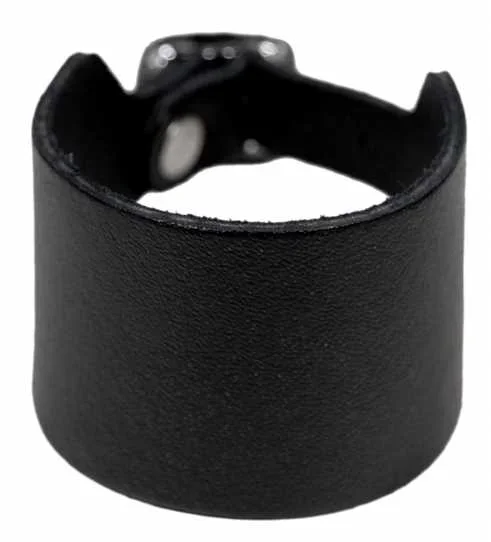 Schwarzes Lederarmband