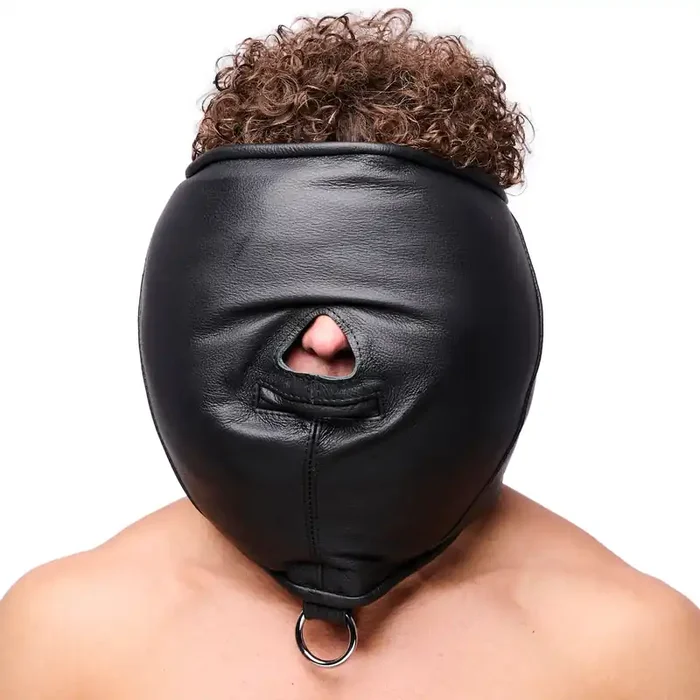 Sensorische Haube aus gepolstertem Leder