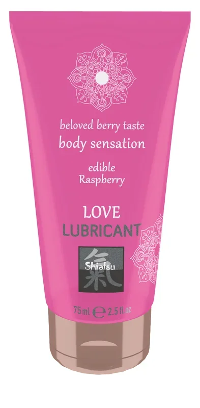 SHIATSU Edible Love lubricant – Raspberry 75ml