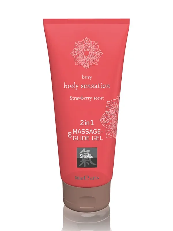 Shiatsu Strawberry Scent Massage- & Gleitgel (200ml)