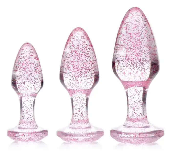 Shimmering Gem Analplugset – Rosa