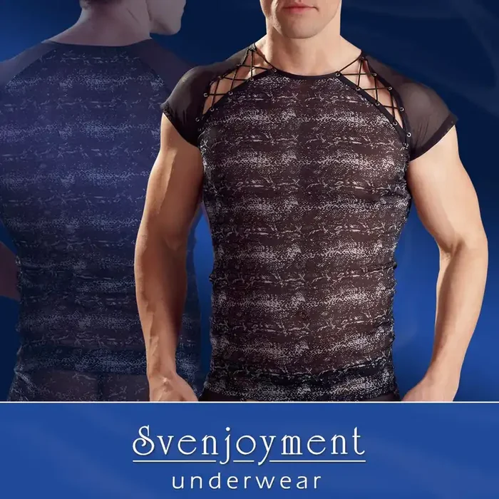 Shirt für Herren mit Reptilprint
