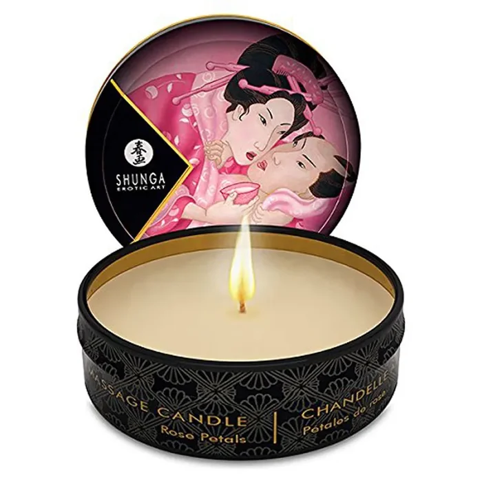 Shunga – Massage Kerze Rose Petals/Aphrodisia -30 ml