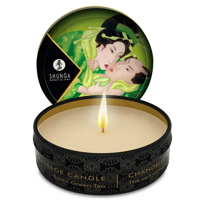 Shunga – Massagekerze Zenitude/Exotischer Grüner Tee – 30 ml